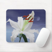 Schöne Lilie im Mondschein Mousepad (Mit Mouse)