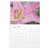 Schöne Lilienblüte Kalender (Jan 2027)