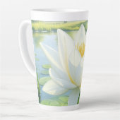 Schöne Lily Blume Latte Tasse (Linke Ecke)