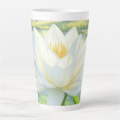 Schöne Lily Blume Latte Tasse (Vorderseite)