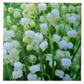 Schöne Lily der Valley Frühlingsblumen Fliese (Vorderseite)