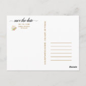 Schöne Lime Green 💚 Botanical Boho Wedding Postkarte (Rückseite)