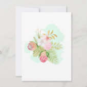 Schöne Limousine Elegant Boho Dusche Einladung (Rückseite)