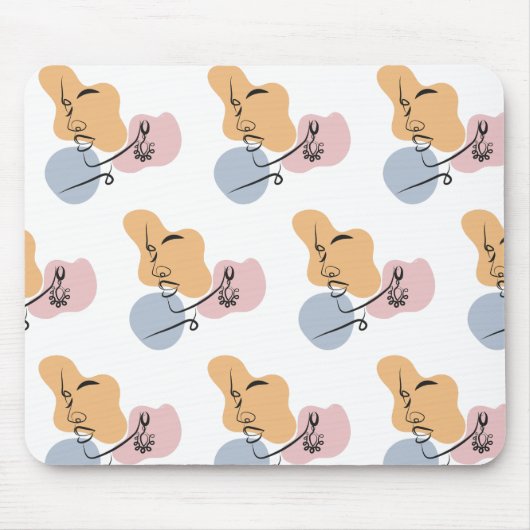 schöne Line Art Mousepad (Vorne)