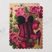 Schöne Lingerie-Dusche Einladungen (Vorne/Hinten)