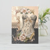 Schöne Lingerie Dusche Einladungen (Stehend Vorderseite)