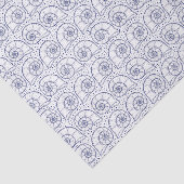 Schöne Linie Art Seashells Oberflächenmuster Seidenpapier (Ausschnitt)