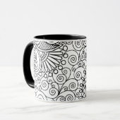 Schöne Linie Kunst-Tasse Tasse (Vorderseite Links)