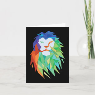 Schöne Lion Cat aus Afrika Grafik Karte