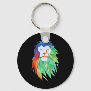 Schöne Lion Cat aus Afrika Grafik Schlüsselanhänger