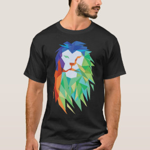 Schöne Lion Cat aus Afrika Grafik T-Shirt