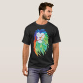 Schöne Lion Cat aus Afrika Grafik T-Shirt (Vorne ganz)