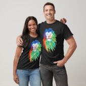 Schöne Lion Cat aus Afrika Grafik T-Shirt (Unisex)
