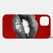 Schöne Lippen Case-Mate iPhone Hülle (Rückseite (Horizontal))