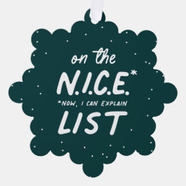 Schöne Liste lustig niedlich ein Foto grün Weihnac Ornament Karte