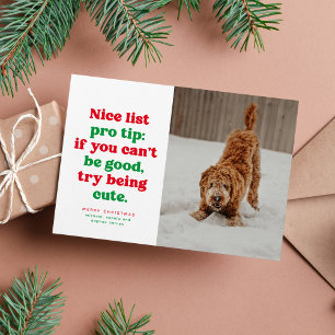 Schöne Liste lustig süß rot grün Foto Weihnachten