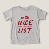 Schöne Liste niedliche Weihnachten (Design Vorderseite)