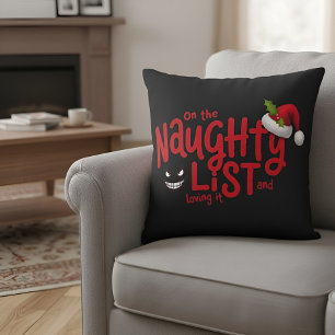 Schöne Liste und Liebe es lustige Weihnachten Kissen