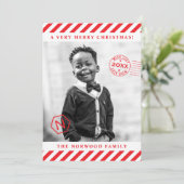 Schöne Liste Weihnachtseinladung Einladung (Stehend Vorderseite)