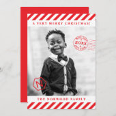 Schöne Liste Weihnachtseinladung Einladung (Vorne/Hinten)