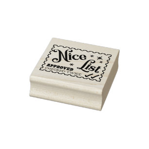 Schöne Liste Weihnachtskarte Umschlag Santa Brief Gummistempel