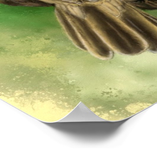 Schöne Little Sparrow Poster Paintin (Ecke)