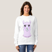 Schöne Llamakönigin Sweatshirt (Vorne ganz)