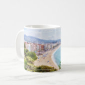 Schöne Lloret de Mar Panoramabilder Reise Kaffeetasse (Vorderseite Links)