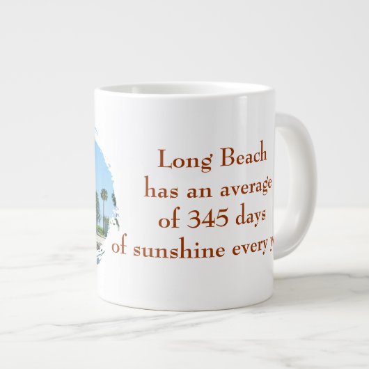 Schöne Long Beach Jumbo Tasse! Jumbo-Tasse (Vorderseite Rechts)
