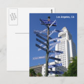 Schöne Los Angeles Downtown Postcard! Postkarte (Vorne/Hinten)