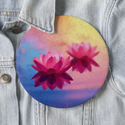 Schöne Lotus-Blume Button (Beispiel)