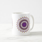 Schöne Lotus Blume Design Violet Kaffeetasse (VorderseiteRechts)