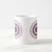 Schöne Lotus Blume Design Violet Kaffeetasse (Mittel)