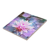 Schöne Lotus Blume Keramik Tile Fliese (Seite)