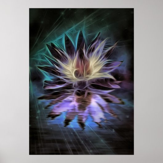 Schöne Lotus-Blume Poster (Vorne)