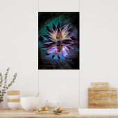 Schöne Lotus-Blume Poster (Küche)