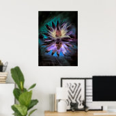 Schöne Lotus-Blume Poster (Heimbüro)