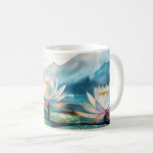 Schöne Lotus Blume Tasse (VorderseiteRechts)