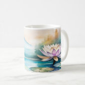 Schöne Lotus Blume Tasse (VorderseiteRechts)