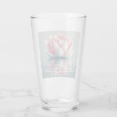 Schöne Lotus Design Glas Tasse. (Rückseite)
