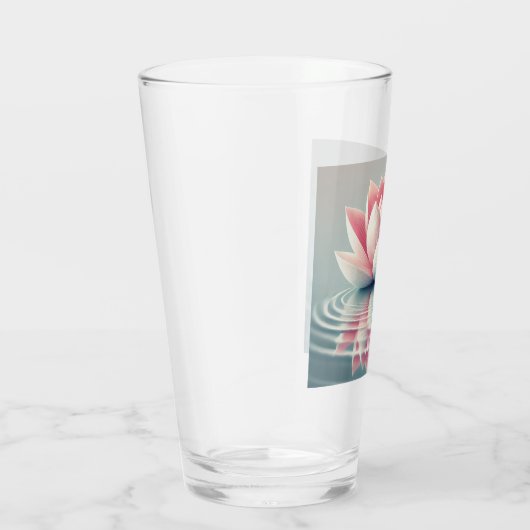 Schöne Lotus Design Glas Tasse. (Rechts)