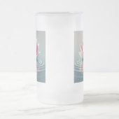 Schöne Lotus Design-Tasse Mattglas Bierglas (Mittel)