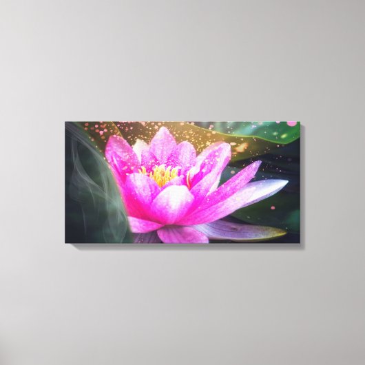 Schöne Lotus, Landschaft, Zen Leinwanddruck (Vorderseite)