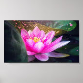 Schöne Lotus, Landschaft, Zen Poster (Vorne)