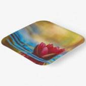 Schöne Lotus-Papierplatte Pappteller (Gewinkelt)