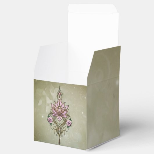 Schöne Lotusblüte Geschenkschachtel (Geöffnet)