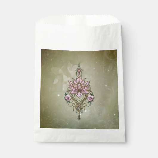 Schöne Lotusblüte Geschenktütchen (Vorderseite)