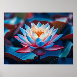 Schöne Lotusblüte Poster