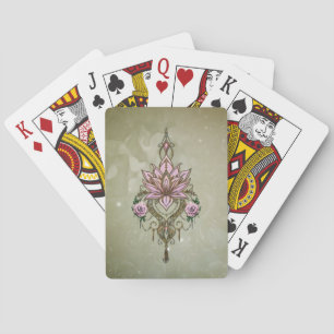 Schöne Lotusblüte Spielkarten