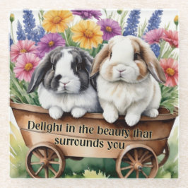 Schöne Love Bunny Rabbit Hübsch Glasuntersetzer